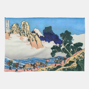 Katsushika Hokusai - Back of Fuji, Minobu river Kitchen Towel