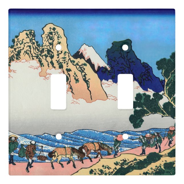 Katsushika Hokusai - Back of Fuji, Minobu river Light Switch Cover (Front)