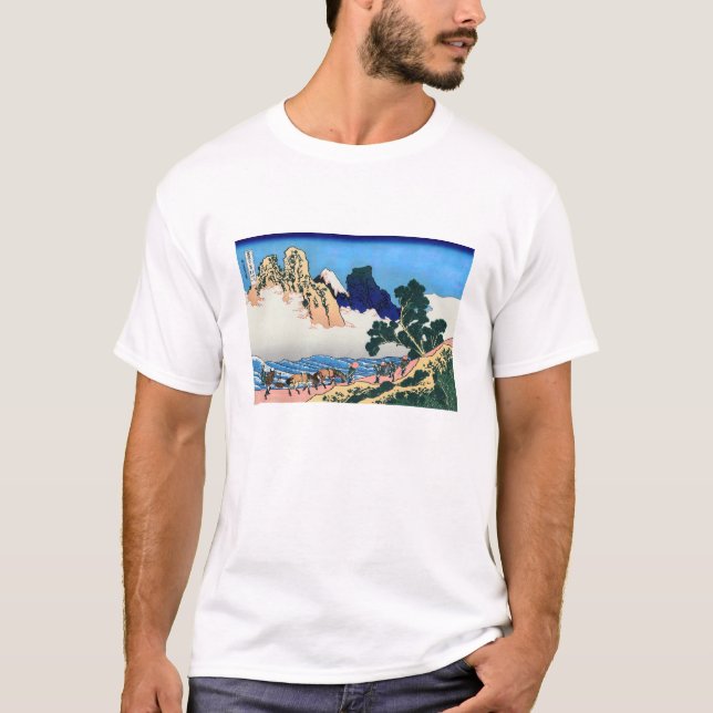 Katsushika Hokusai - Back of Fuji, Minobu river T-Shirt (Front)