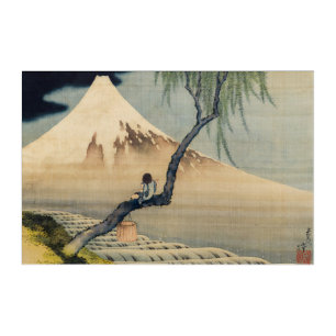 Katsushika Hokusai - Boy Viewing Mount Fuji Acrylic Print