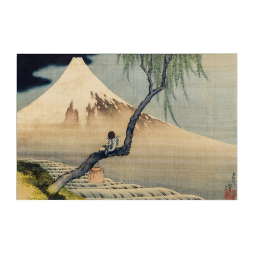 Katsushika Hokusai _ Boy Viewing Mount Fuji Acrylic Print