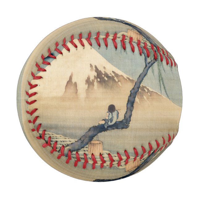 Katsushika Hokusai - Boy Viewing Mount Fuji Baseball (Front Left)