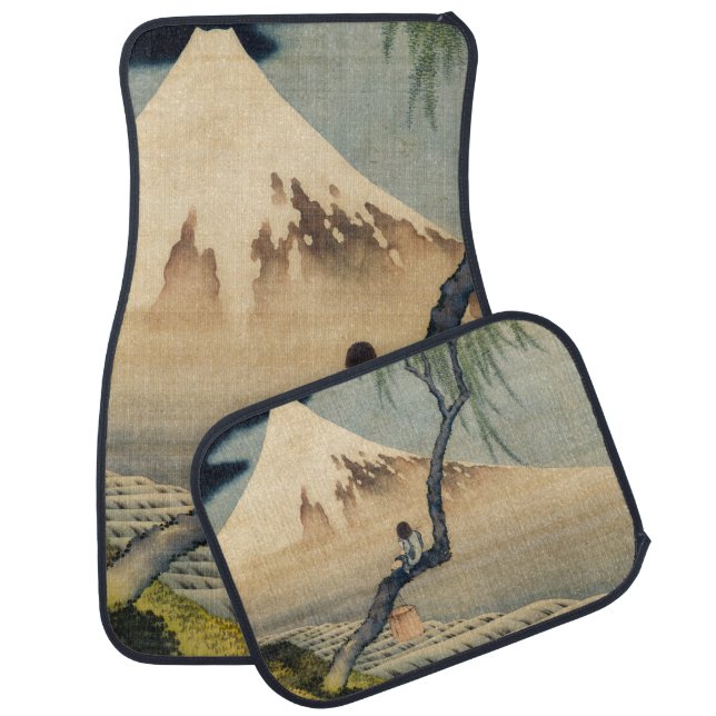 Katsushika Hokusai - Boy Viewing Mount Fuji Car Floor Mat (Set)