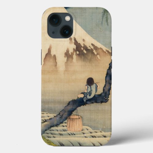 Katsushika Hokusai _ Boy Viewing Mount Fuji iPhone 13 Case