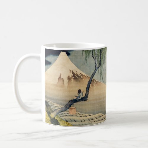 Katsushika Hokusai _ Boy Viewing Mount Fuji Coffee Mug
