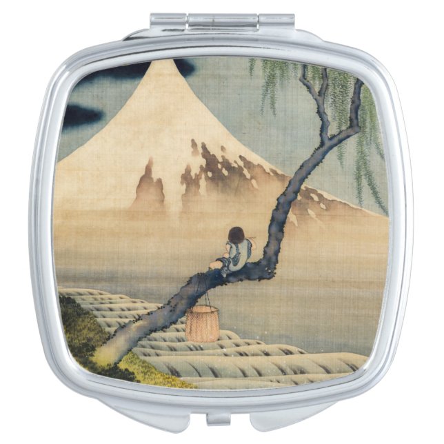Katsushika Hokusai - Boy Viewing Mount Fuji Compact Mirror (Front)
