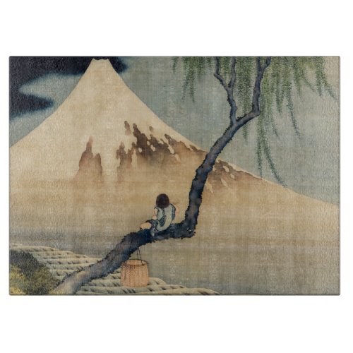 Katsushika Hokusai _ Boy Viewing Mount Fuji Cutting Board