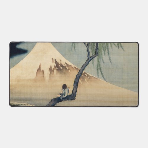 Katsushika Hokusai _ Boy Viewing Mount Fuji Desk Mat