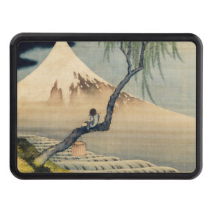 Katsushika Hokusai - Boy Viewing Mount Fuji Hitch Cover