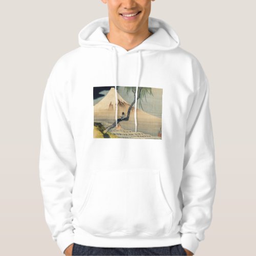 Katsushika Hokusai _ Boy Viewing Mount Fuji Hoodie