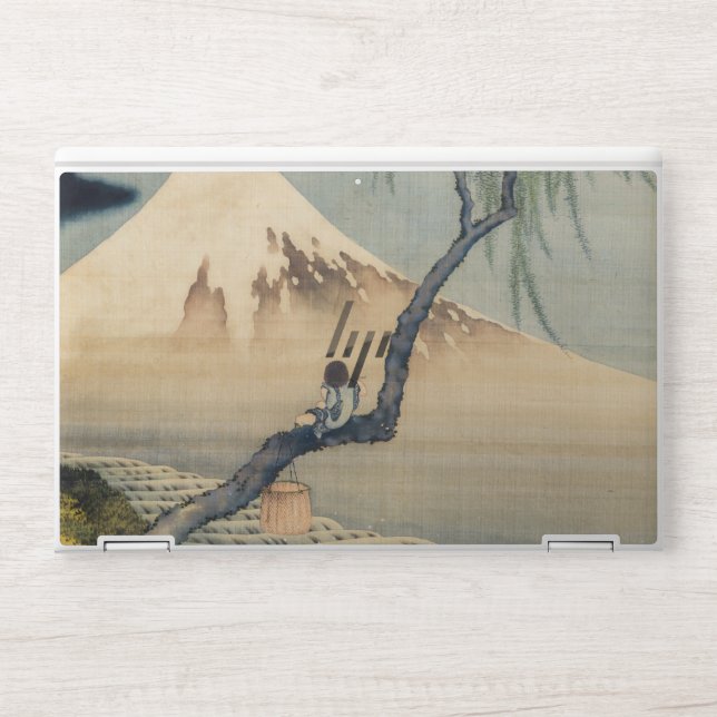 Katsushika Hokusai - Boy Viewing Mount Fuji HP Laptop Skin (Front)