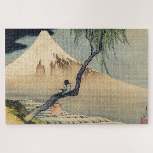 Katsushika Hokusai _ Boy Viewing Mount Fuji Jigsaw Puzzle