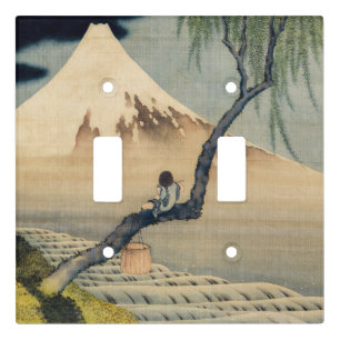 Katsushika Hokusai - Boy Viewing Mount Fuji Light Switch Cover