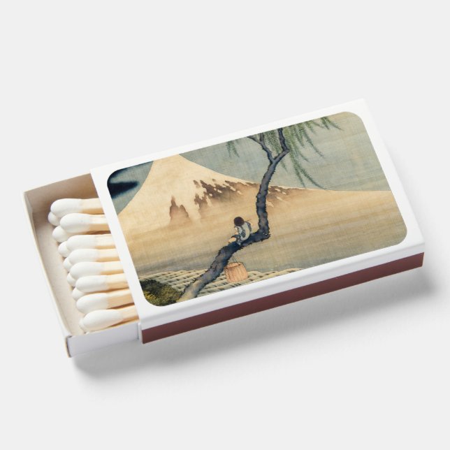 Katsushika Hokusai - Boy Viewing Mount Fuji Matchboxes (Front Open)