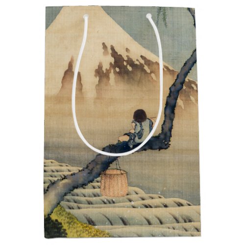 Katsushika Hokusai _ Boy Viewing Mount Fuji Medium Gift Bag