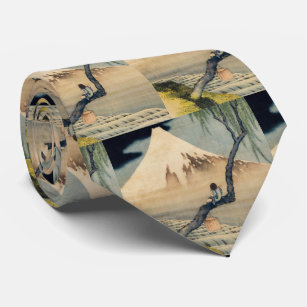 Katsushika Hokusai - Boy Viewing Mount Fuji Neck Tie