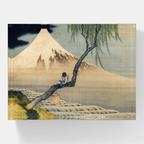 Katsushika Hokusai _ Boy Viewing Mount Fuji Paperweight
