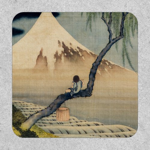 Katsushika Hokusai _ Boy Viewing Mount Fuji Patch