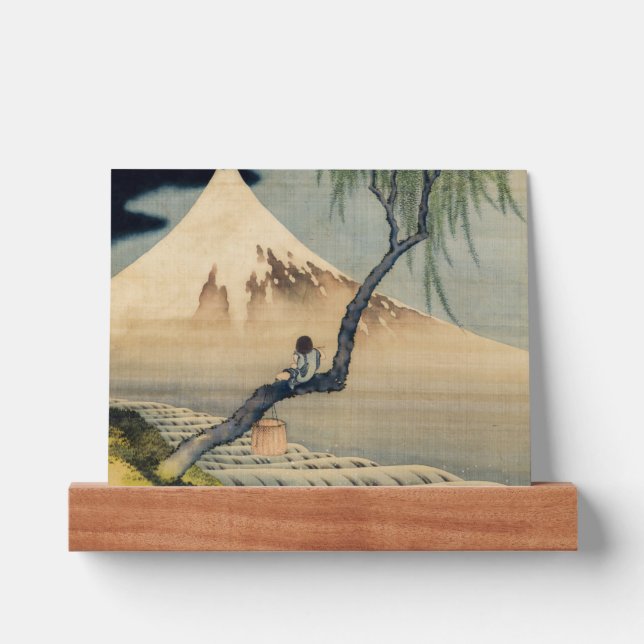Katsushika Hokusai - Boy Viewing Mount Fuji Picture Ledge (Front)