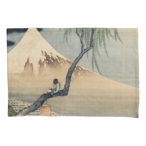 Katsushika Hokusai _ Boy Viewing Mount Fuji Pillow Case