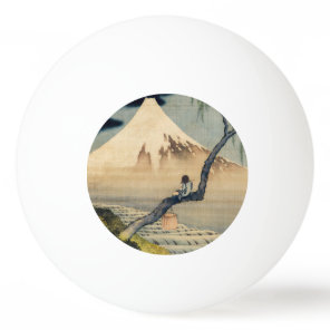 Katsushika Hokusai - Boy Viewing Mount Fuji Ping Pong Ball