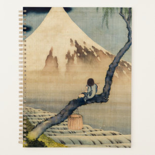 Katsushika Hokusai - Boy Viewing Mount Fuji Planner