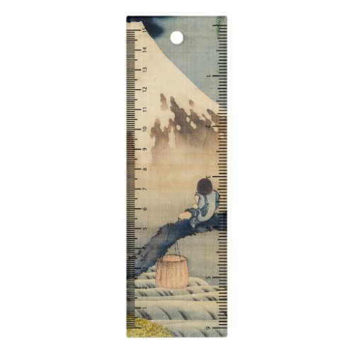 Katsushika Hokusai _ Boy Viewing Mount Fuji Ruler