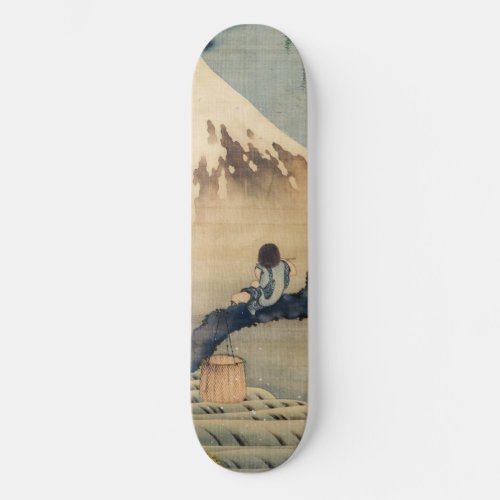 Katsushika Hokusai _ Boy Viewing Mount Fuji Skateboard
