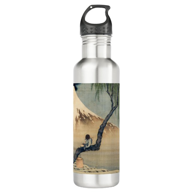 Katsushika Hokusai - Boy Viewing Mount Fuji Stainless Steel Water Bottle (Front)