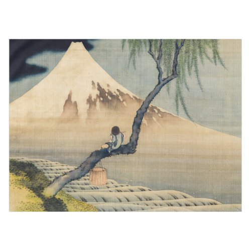 Katsushika Hokusai _ Boy Viewing Mount Fuji Tablecloth