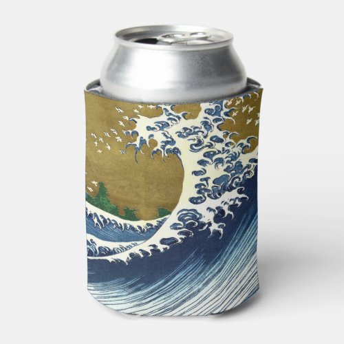 Katsushika Hokusai _ Colored Big Wave Can Cooler