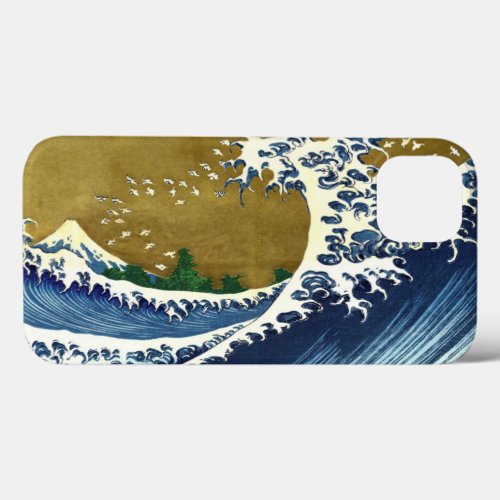 Katsushika Hokusai _ Colored Big Wave iPhone 13 Case