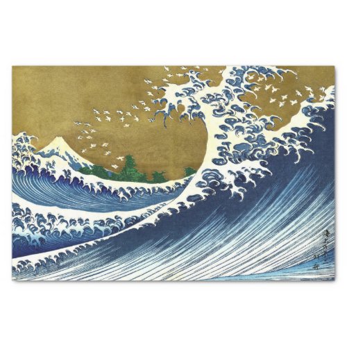 Katsushika Hokusai _ Colored Big Wave Tissue Paper