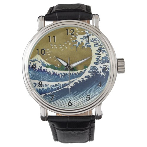 Katsushika Hokusai _ Colored Big Wave Watch
