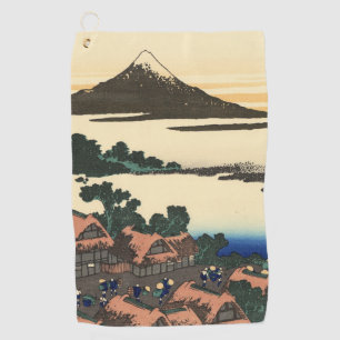 Katsushika Hokusai Dawn in Kai province Golf Towel