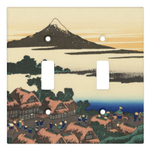 Katsushika Hokusai Dawn in Kai province Light Switch Cover