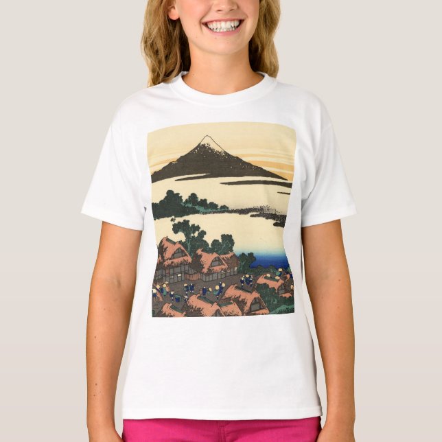 Katsushika Hokusai  Dawn in Kai province   T-Shirt (Front)