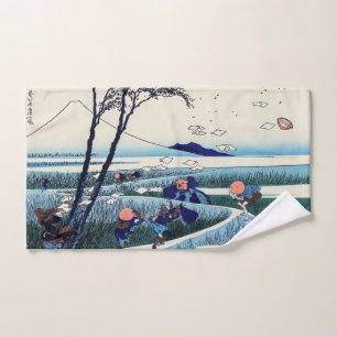Katsushika Hokusai - Ejiri in the Suruga province Bath Towel Set