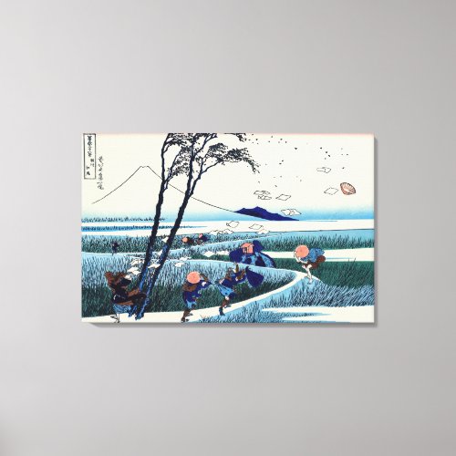 Katsushika Hokusai _ Ejiri in the Suruga province Canvas Print