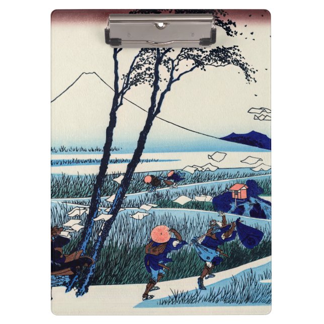 Katsushika Hokusai - Ejiri in the Suruga province Clipboard (Front)