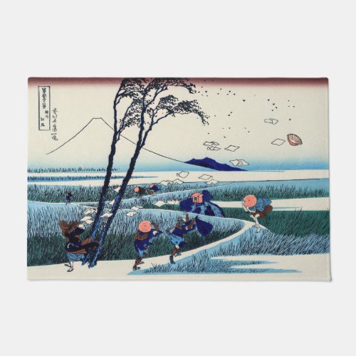 Katsushika Hokusai _ Ejiri in the Suruga province Doormat