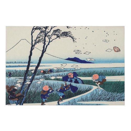Katsushika Hokusai _ Ejiri in the Suruga province Faux Canvas Print