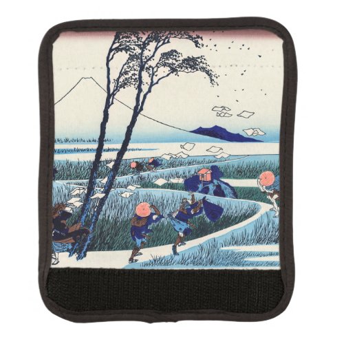 Katsushika Hokusai _ Ejiri in the Suruga province Luggage Handle Wrap