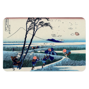 Katsushika Hokusai - Ejiri in the Suruga province Magnet