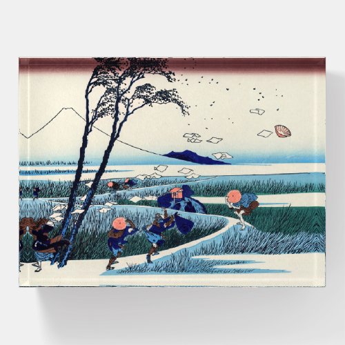 Katsushika Hokusai _ Ejiri in the Suruga province Paperweight