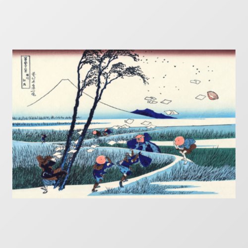 Katsushika Hokusai _ Ejiri in the Suruga province Window Cling
