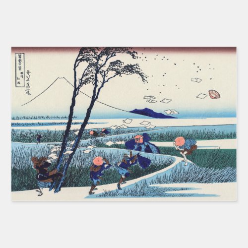 Katsushika Hokusai _ Ejiri in the Suruga province Wrapping Paper Sheets