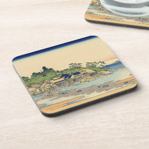 Katsushika Hokusai Enoshima in the Sagami province Beverage Coaster