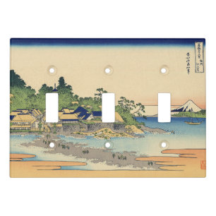 Katsushika Hokusai Enoshima in the Sagami province Light Switch Cover