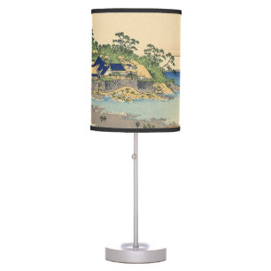 Katsushika Hokusai Enoshima in the Sagami province Table Lamp
